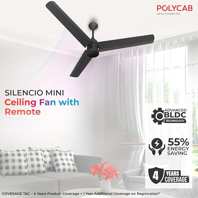 Polycab Silencio Mini 1200mm Bldc fan