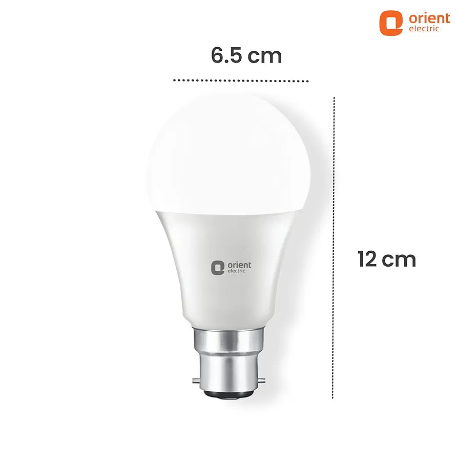 Orient Electric High Glo LED Bulb 15W, Cool white light, 6500K, B22d, Pack of 1