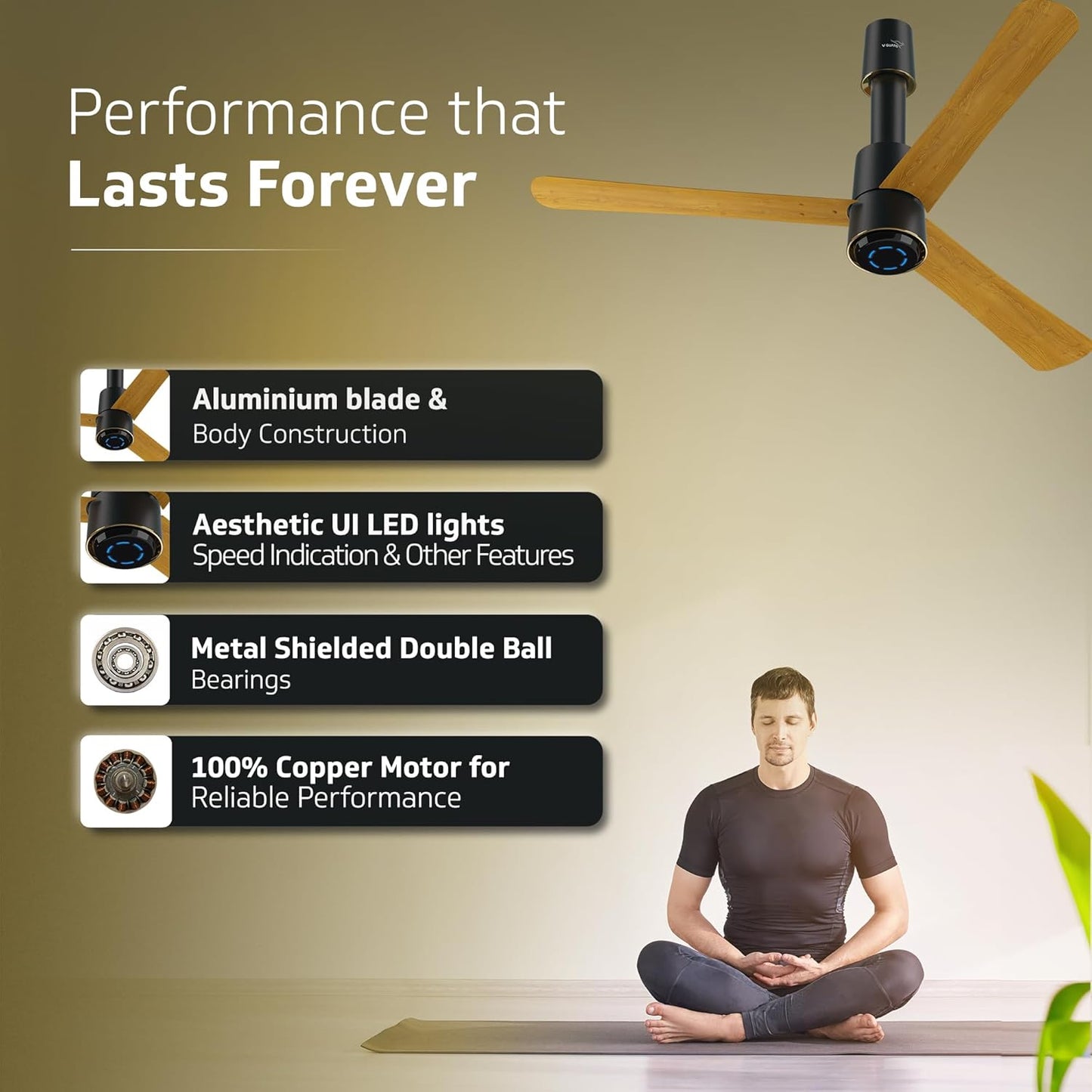 V-Guard INSIGHT-G Premium BLDC Ceiling Fan