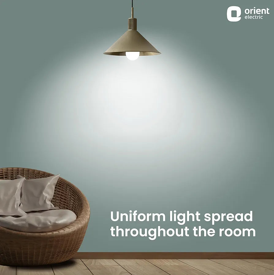 Orient Electric High Glo LED Bulb 15W, Cool white light, 6500K, B22d, Pack of 1