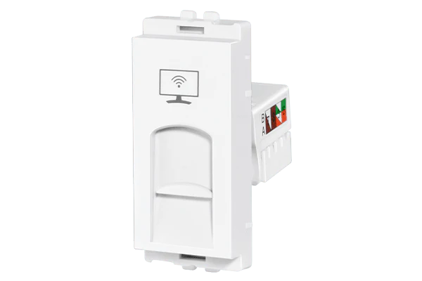 STELLA RJ45 CAT6 DATA OUTLET WITH SHUTTER
