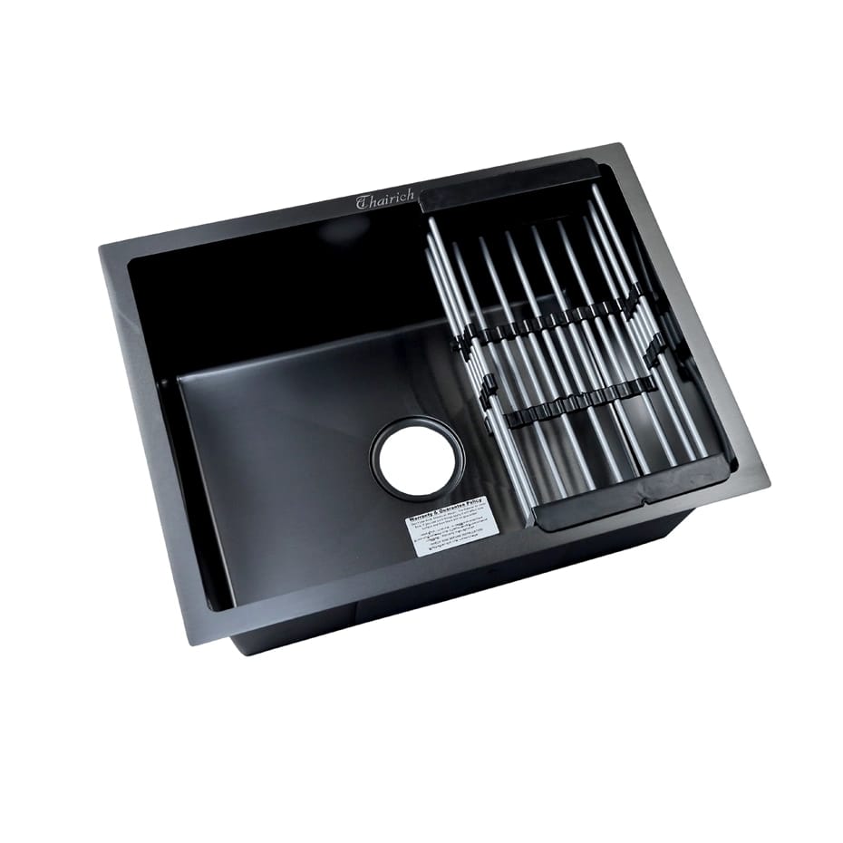 Thairich Kitchen Sink Nano Black 24x18x9 Hand Made