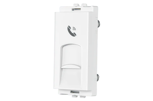 STELLA RJ11 TELEPHONE SOCKET WITH SHUTTER