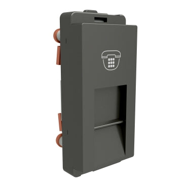 Livia RJ11 Telephone Outlet With Shutter (1M) P4011/P4011_PG