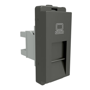 Livia RJ45 Cat6 Data Outlet With Shutter (1M) P4046/P4046_PG