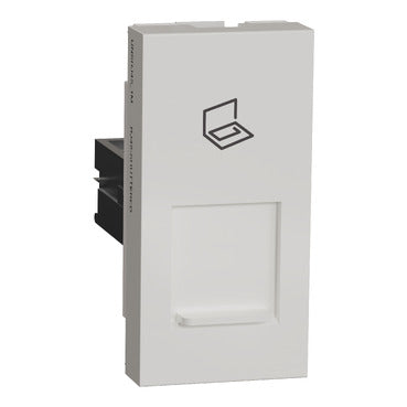 Unica Telephone socket, Cat6 RJ45, with shutter