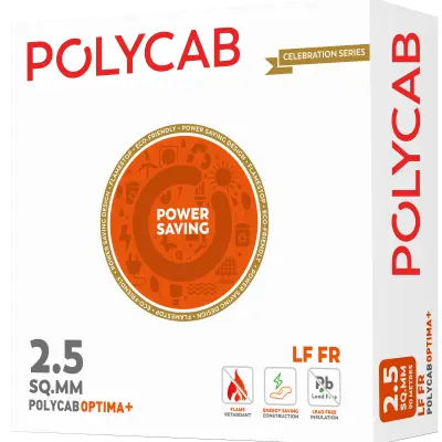 Polycab Optima+ 2.5sq(2.5mm) LF-FR (Lead free Flame Retardant)