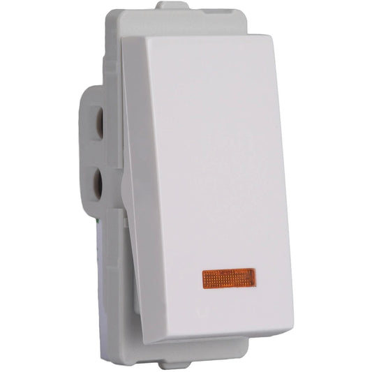 Livia 6/10A 1 way switch with Indicator lamp(1MD) P1081/P1081_PG