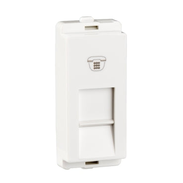 Livia RJ11 Telephone Outlet With Shutter (1M) P4011/P4011_PG