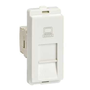 Livia RJ45 Cat6 Data Outlet With Shutter (1M) P4046/P4046_PG