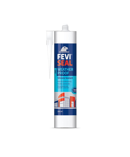 FEVISEAL WEATHERPROOF PRO WHITE, 280 ML, Silicone, Pack of 1